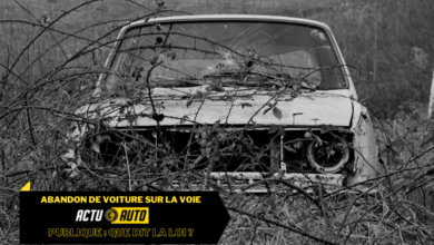 Abandon de voiture sur la voie publique : que dit la loi ?