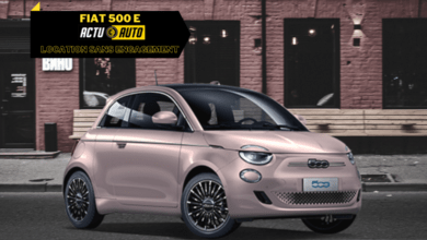 Fiat 500 E: location sans engagement | Actuauto.fr