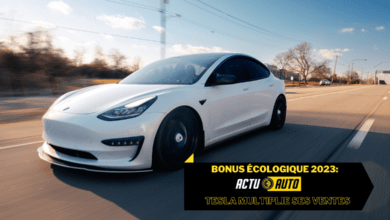 Photo of Bonus écologique 2023 :  la voiture électrique Tesla multiplie ses ventes 